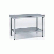 Table inox - Avec étagère basse Madial TBLXLP70_0