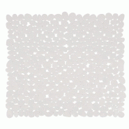Tapis de Bain 53x53cm MSV Motif Pierres couleur Blanc - MS1333