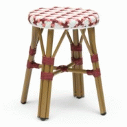 Bistromania Tabouret de terrasse ST GERMAIN - Bordeaux rose et blanc - EA194 Bistromania Tabouret de terrasse ST GERMAIN - Bordeaux rose et blanc - EA194