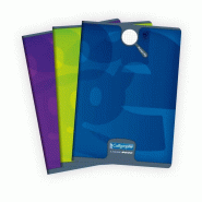 Calligraphe Lot de 10 Cahier Ligne 8000 A4, 96p./48 feuilles 90 g/m² piquées, couv. Vernis UV, quadrillé 5x5 - 3210331087350