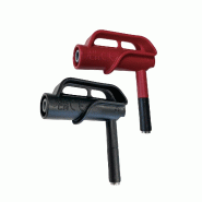 CHAUVIN ARNOUX - Jeu de 2 pointes de mesure aimantées - 6.6 mm - Fiche femelle coudée D4 mm - 4 A - 1000 V CAT III - 600 V CAT IV