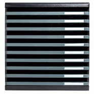 Exacompta MODULO A4 10 tiroirs ouverts ECOBlack noir/gris souris - gris matière synthétique 304714D
