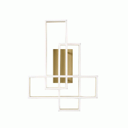 Gea Luce Plafonnier Led Dyana P 60W 1900Lm 3000K En Aluminium Or Brossé, Dimmable Avec Coupure De Phase, Lumière Directe - Gealuce - doré DYANA P - Gea Luce Plafonnier Led Dyana P 60W 1900Lm 3000K En Aluminium Or Brossé, Dimmable Avec Coupure De Phase, Lumière Directe - Gealuce - doré DYANA P -