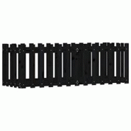 Helloshop26 - Jardinière bac lit surélevé plantes fleurs terrasse jardin de jardin design de clôture 150 x 50 x 50cm pin massif noir 02_0039799 - Helloshop26 - Jardinière bac lit surélevé plantes fleurs terrasse jardin de jardin design de clôture 150 x 50 x 50cm pin massif noir 02_0039799 -