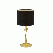 Lampe de Table avec LED SMD, 2x3W, 3000K, 2x300lm, 1xE27, max. 40W - Trio - Nandor - doré 4017807380460