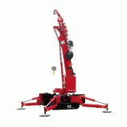 Mini-grue araignée - levage en espaces restreints et terrains difficiles - bras télescopique - mobilité sur chenilles_0