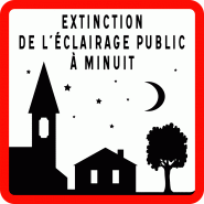 Panneau extinction de l'éclairage public - personnalisable - aluminium ou résine - tailles normées disponibles Panneau extinction de l'éclairage public - personnalisable - aluminium ou résine - tailles normées disponibles