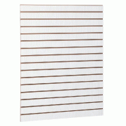 Panneau rainuré R7,5 L90xP120cm épaisseur 18mm - bois blanchi