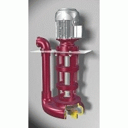 Pompe centrifuge verticale pour cuve ou bassin  fluide claire ou chargé