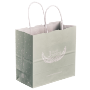 Sac poignée papier torsadé - 100% recyclable - 90 à 110 gr - parfait pour bijouteries, pâtisseries, caves, brasseries, selleries, magasins de prêt-à-porter et cosmétiques_1