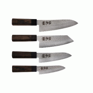 Set complet KOTAI Densho – 4 couteaux (Petty + Gyuto 18 cm + Kiritsuke + Gyuto 21 cm) - inox 708999029131