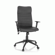 Siège de bureau / Fauteuil de direction ARTON 30 Similicuir noir hjh OFFICE - noir plastique 729425
