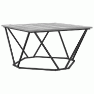 VidaXL Table basse Gris Sonoma 80 x 80 x 45 cm Modèle Terra Horizon - 868276