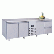 700 Table réfrigérée 3 portes ET 2 Tiroirs Monoblock ENERGY LINE - 7489.5360 Combisteel - inox 7489.536