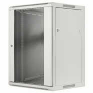 Armoire murale 19 pouces MHT126 avec porte en verre - hauteur 15U - profondeur 600 mm - flatpack - gris - Bravour® Armoire murale 19 pouces MHT126 avec porte en verre - hauteur 15U - profondeur 600 mm - flatpack - gris - Bravour®