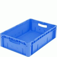 BITO Bacs gerbables norme Europe, série XL L600 mm x l400 mm x H170 mm bleu - bleu plastique polypropylène 4250692928694