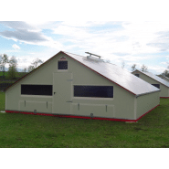 Cabane déplaçable pour volailles label bio et plein air de 20 à 150m²