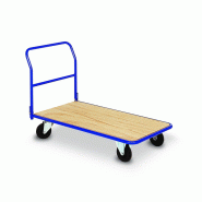 Chariot à dossier rabattable plateau bois 250kg - PLANORGA - 8MCMDR12D1N505