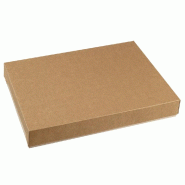 Couvercle base plateau repas réf 38851 Carton kraft 37,6x27,3x4cm - par 100