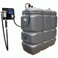 Cuve stockage fuel 1 500 litres en PEHD avec pompe 50 l/min - RENSON - 141283