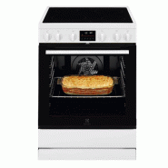 ELECTROLUX Cuisinière Vitrocéramique 73l 4 Feux Blanc LKR64890BW - blanc 7333394140261