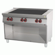 Fourneau électrique avec 6 coup de feu avec soubassement- REDFOX - SPL 70/120 E
