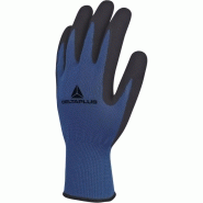 Gant tricot polyester - paume mousse latex - ve631 Gant tricot polyester - paume mousse latex - ve631