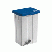 GASTROLAND Poubelle à pédale avec couvercle GILAC 50 L - Bleu - bleu 3701666010033