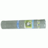 Grillage galvanisé - 1,2 m x 50 m - souple et rigide - mailles 2,5 cm x 2,5 cm - protection contre les lapins_0