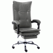 Helloshop26 - Chaise fauteuil siège de bureau informatique étude anthracite similicuir anthracite 02_0023981 - métal 3000214615929