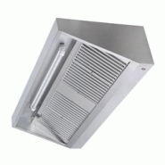 Hotte murale sans moteur 1600x700x450 mm avec éclairage, filtre et robinet de vidange PREMIUM / GOLDINOX - 3701770824489