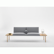 Canapé modulaire 2 places Lapse avec plateaux d'appoint Canapé modulaire 2 places Lapse avec plateaux d'appoint