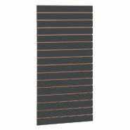 Panneau rainuré R7,5 L59,5xP120cm épaisseur 18mm - anthracite