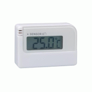 Perel Mini thermomètre numérique, avec écran LCD, plage de mesure -30 à +50 °C, blanc - WT007-1