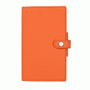 QUO VADIS Agenda Moderne - 2027 - INT 2001 HEBDOPLAN - Semainier Horizontal - Camargue - Orange - 12 mois janv à déc - 8,7x15,3cm - Cuir pleine fleu
