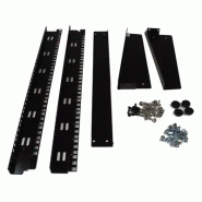 Rack de Bureau Noir à  Cadre Ouvert 12 U 19