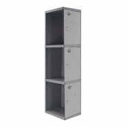 SimonRack Cassier métallique 3 portes ADDITIONNEL démonté ANTHRACITE/GRIS 1800x400x500 mm (haut x largeur x profondeur) - 8425437106682