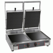 SOFRACA Grill Vitro Double - Plaques Inf. Lisse Et Sup. Rainurée - Réf:10232VRL - 10232VRL