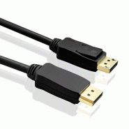 STANDARD Câble DisplayPort v1.4, DP M - DP M, noir, 2 m STANDARD Câble DisplayPort v1.4, DP M - DP M, noir, 2 m