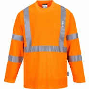 T-shirt hi-vis manche longue avec poche orange s191, xxl T-shirt hi-vis manche longue avec poche orange s191, xxl