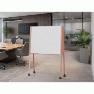 Tableau blanc magnétique Extenso NV Collection ? Mobile sur roulettes, rangement intégré, 3 versions