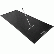 TecTake GmbH tectake tapis sol garage antidérapant imperméable, raclette intégrée, 5x2,4 m, noir, résistance élevée - noir plastique 406656