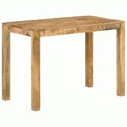 VidaXL Table à dîner 110x55x76 cm Bois de manguier massif Modèle Helios Prestige - Bois massif 350313