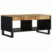 VidaXL Table basse 90x50x40 cm bois de manguier massif Modèle Céleste Design - Bois massif 352869