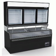 Vitrine murale frigorifiques noir 3 portes en verre - P7455.2535