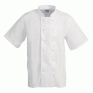 Whites Chefs Clothing Veste de cuisine Whites Boston manches courtes blanche XXL - XXL blanc B250-XXL
