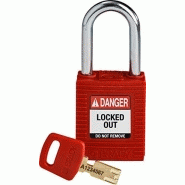 BRADY (NYL-RED-38ST-KD) CADENAS DE CONDAMNATION SAFEKEY NYLON AVEC ANS BRADY (NYL-RED-38ST-KD) CADENAS DE CONDAMNATION SAFEKEY NYLON AVEC ANS