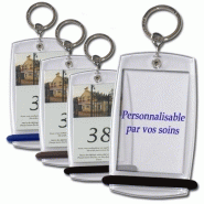 Boîte de 20 creoglass porte clés hotel personnalisable