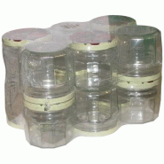 BOUCHONNERIE JOCONDI Pack 12 confituriers 340ml couvercle décor fruits - 035-1079611