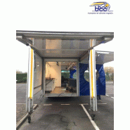 Camion marché panoramique poissonnerie - Vitrine sur glace - 976 - Renault Master - 6m80